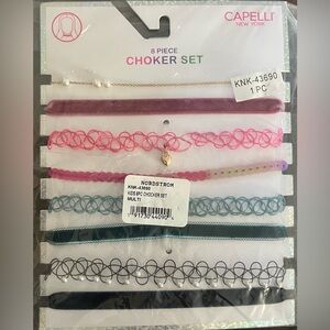 8-Piece Multi Color Kids Choker Set